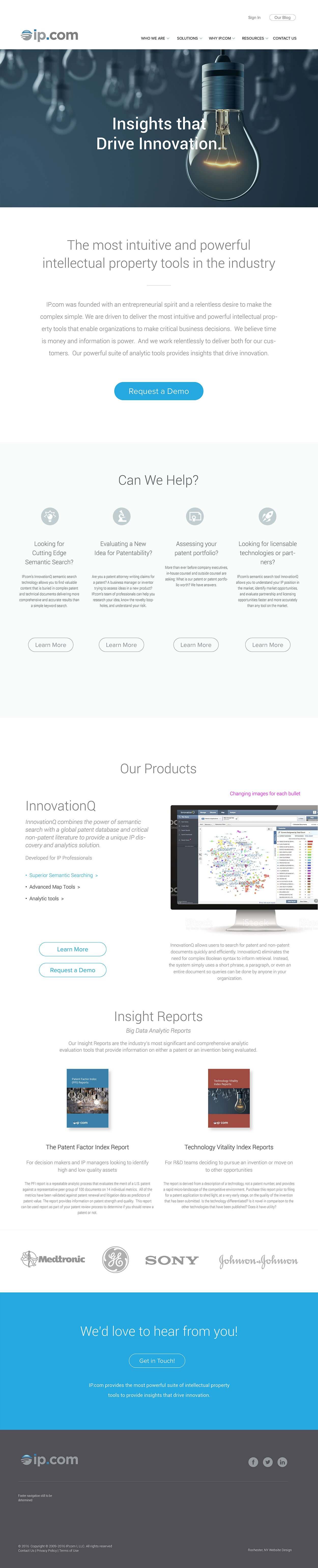Portfolio ip best website design examaples 1
