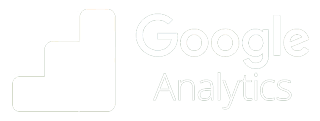 Google analytics logo white