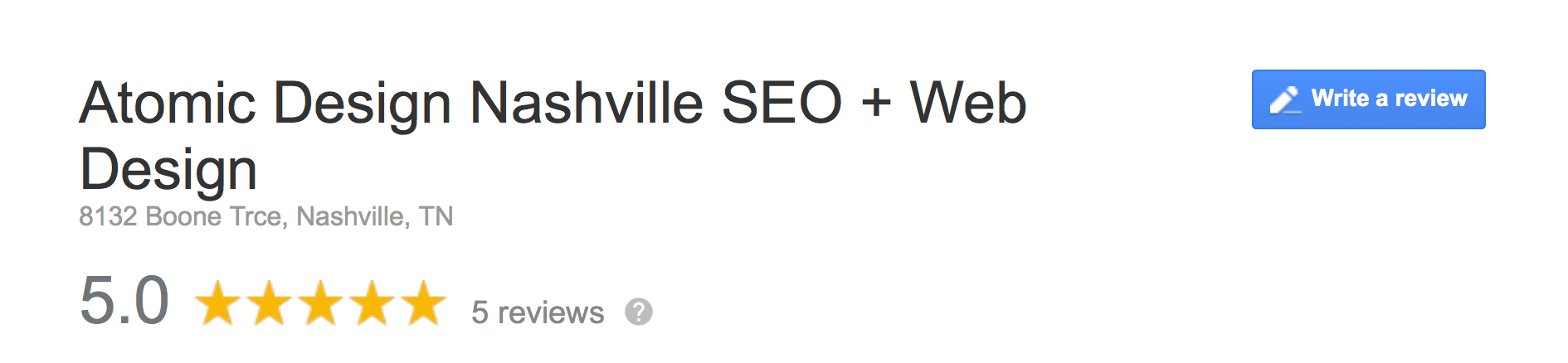 Reviews 0 nashville seo web design reviews