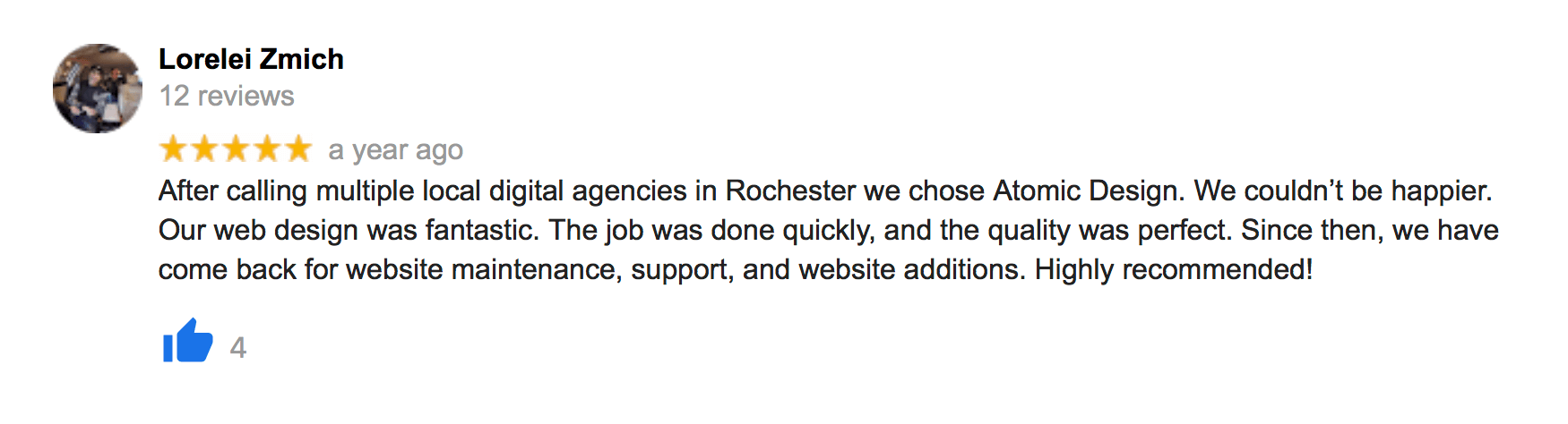 Reviews 02 rochester seo web atomic design reviews