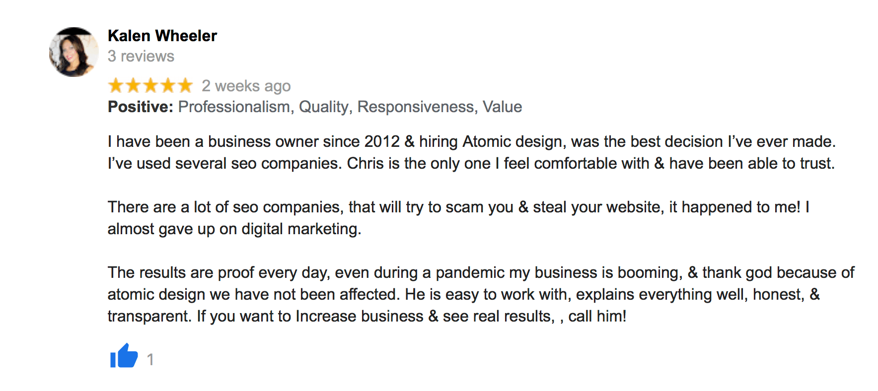 Reviews 03 nashville seo web atomic design reviews