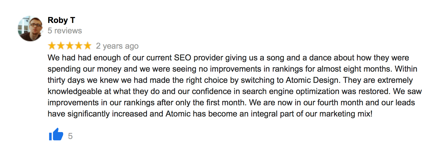 Reviews 07 rochester seo web atomic design reviews